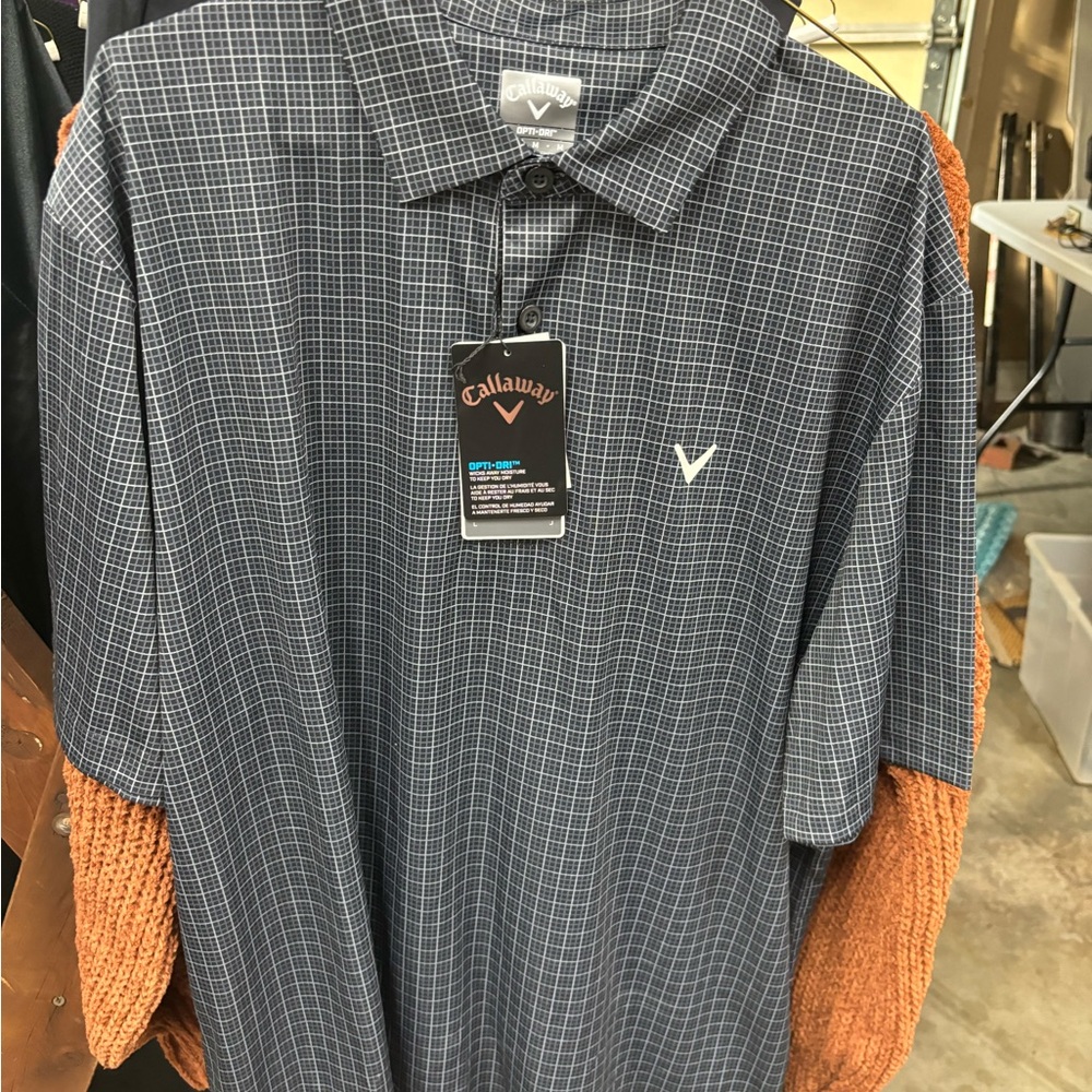 NWT men’s Callaway collars shirt polo size medium